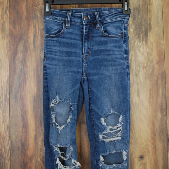 American Eagle Next Level Stretch Hi Rise Jegging Jeans 0 - Picture 1 of 6